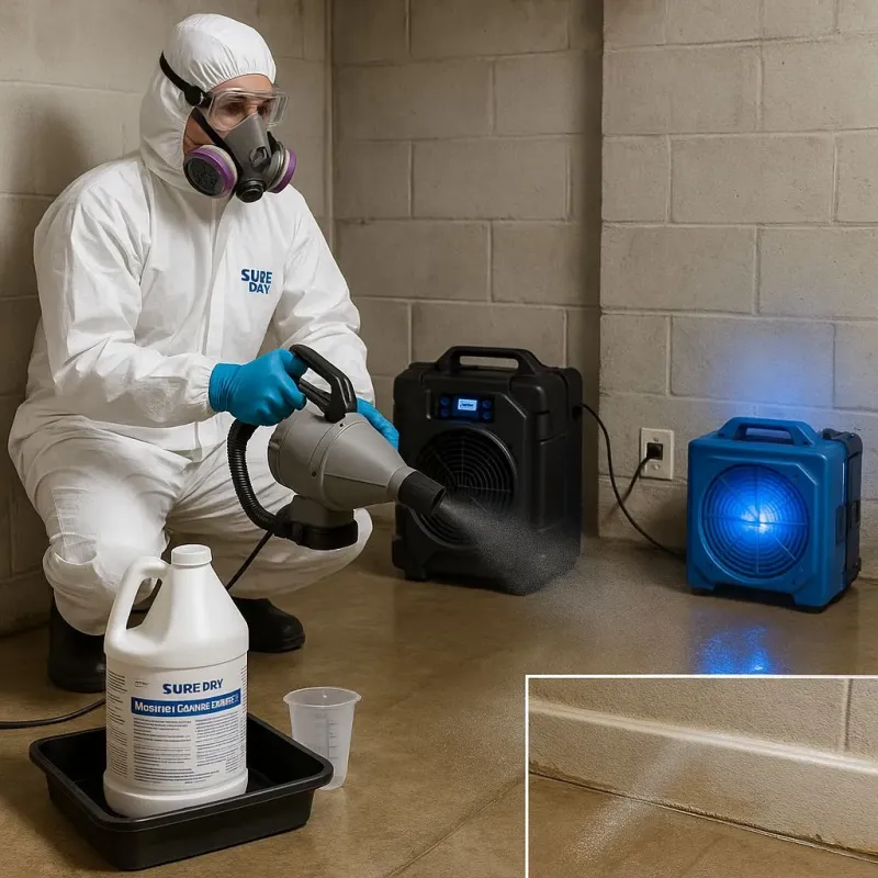 Sanitization and Odor Removal process in Linton Hall, VA