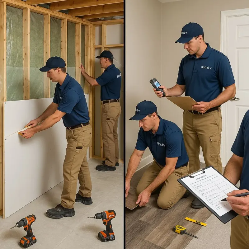 Repairs and Reconstruction process in Linton Hall, VA